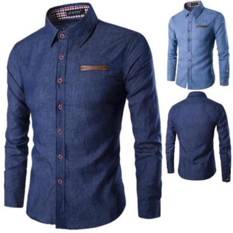 Nedric - Chemise en denim pour hommes