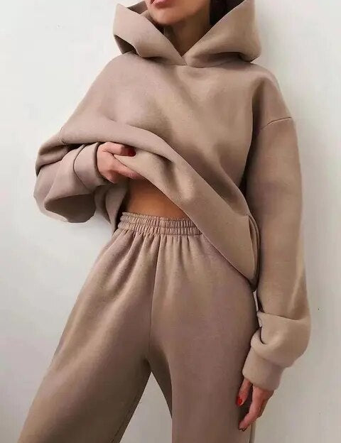 Halcyon - Ensemble sweat à capuche et pantalon de survêtement pour femmes