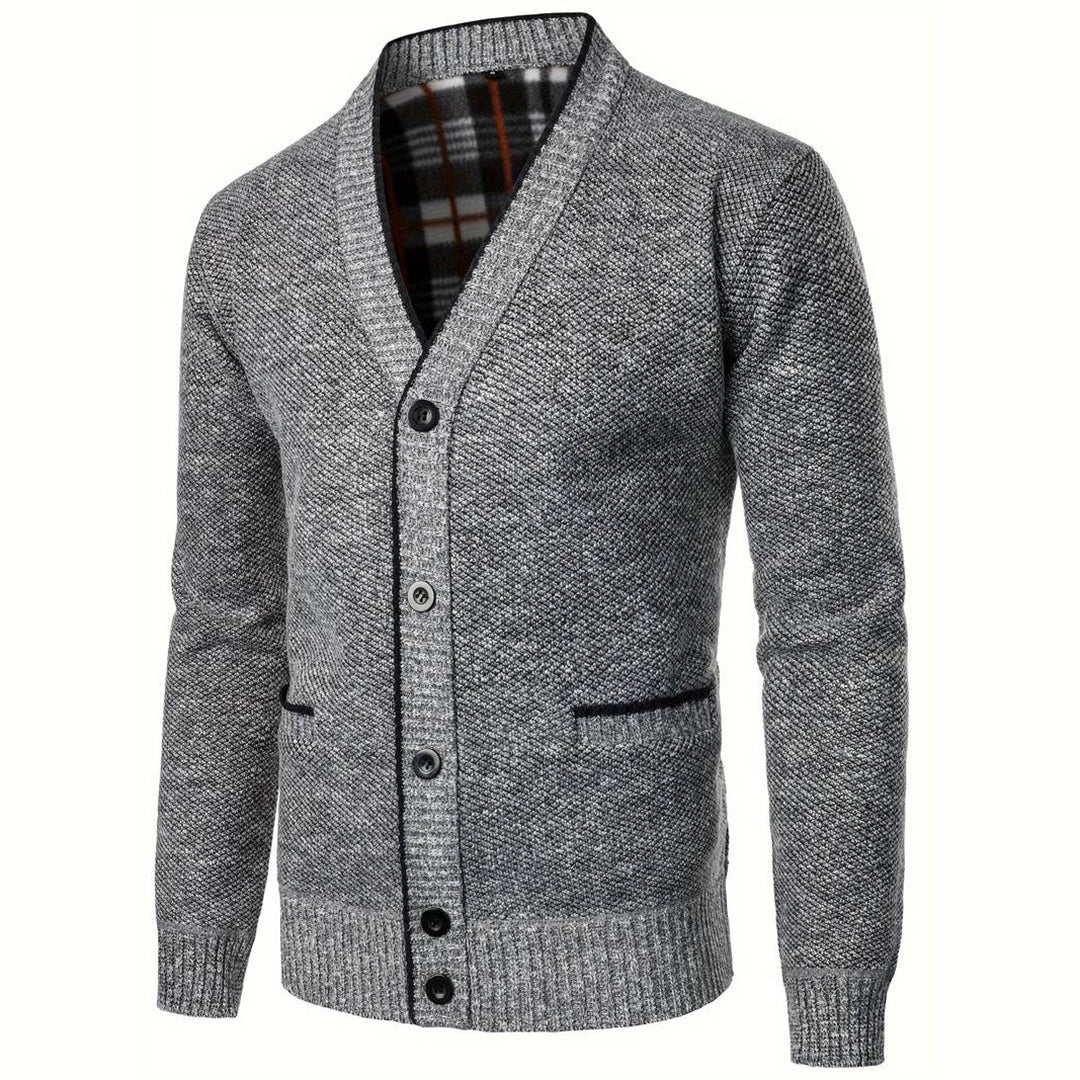 Conrad - Cardigan à col en V pour hommes