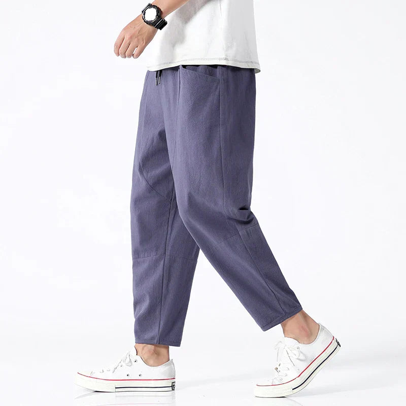 Lucan - Pantalon en lin uni