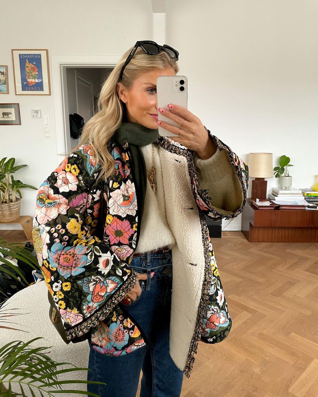 Joan - Veste doublée à imprimé floral pour femmes