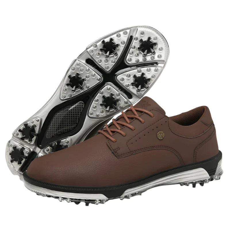 Edgar - Chaussures de golf à lacets pour hommes, avec semelle à relief, pour joueurs