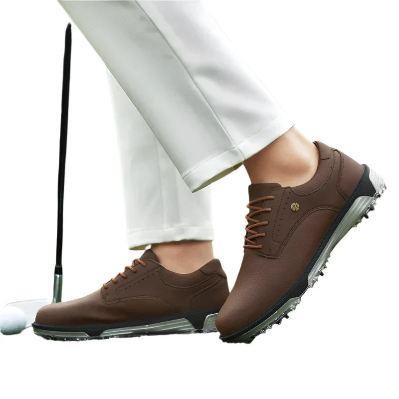 Edgar - Chaussures de golf à lacets pour hommes, avec semelle à relief, pour joueurs