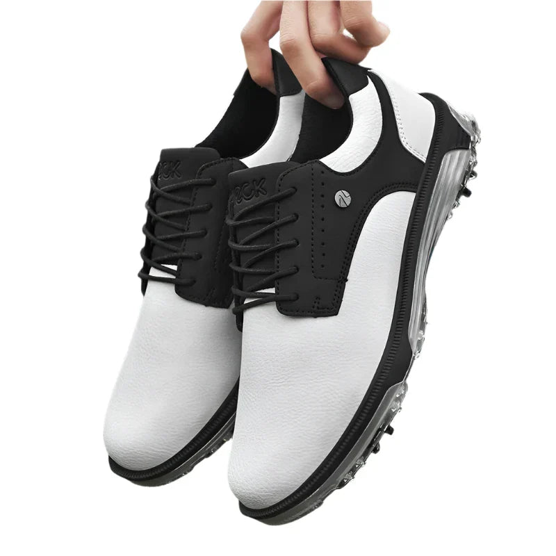 Edgar - Chaussures de golf à lacets pour hommes, avec semelle à relief, pour joueurs