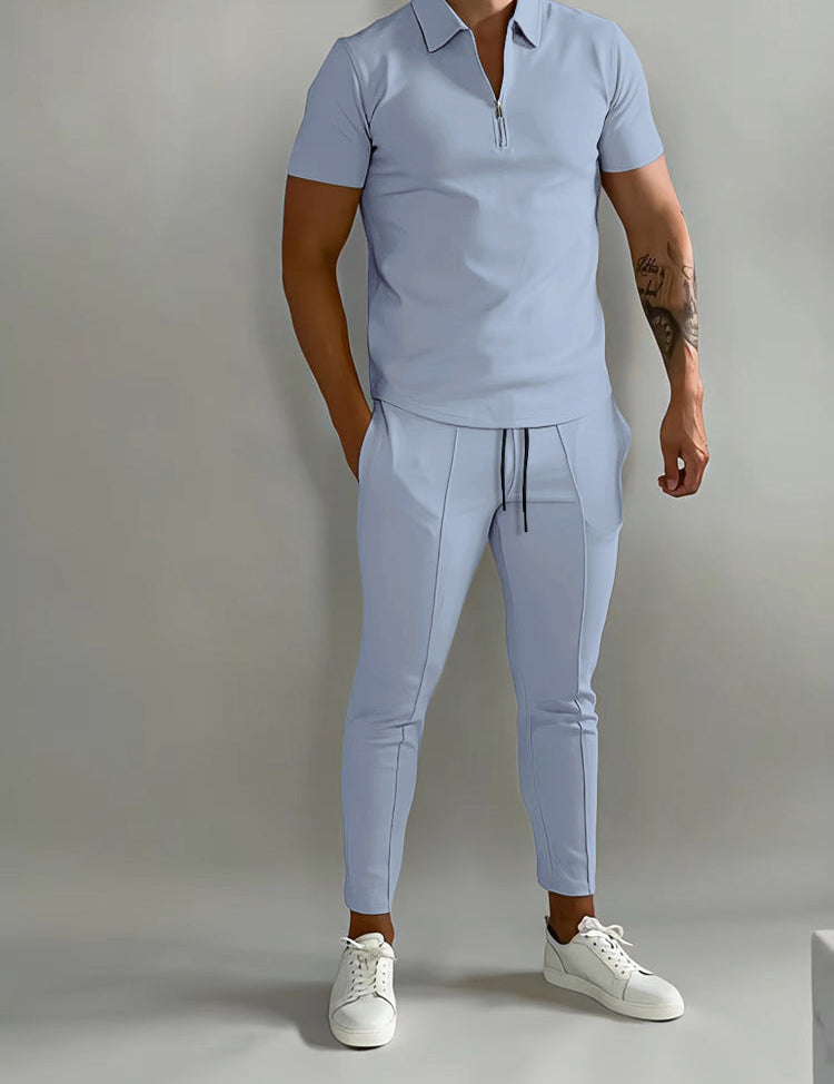 Huxley - Ensemble de luxe 2 pièces pour hommes comprenant un polo et un jogging