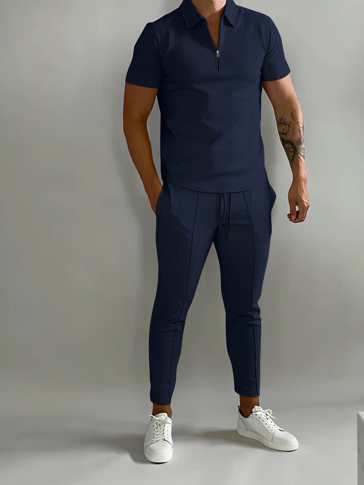 Huxley - Ensemble de luxe 2 pièces pour hommes comprenant un polo et un jogging