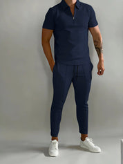 Huxley - Ensemble de luxe 2 pièces pour hommes comprenant un polo et un jogging