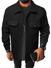 Rewan - Veste chemise élégante pour homme avec fermeture à boutons