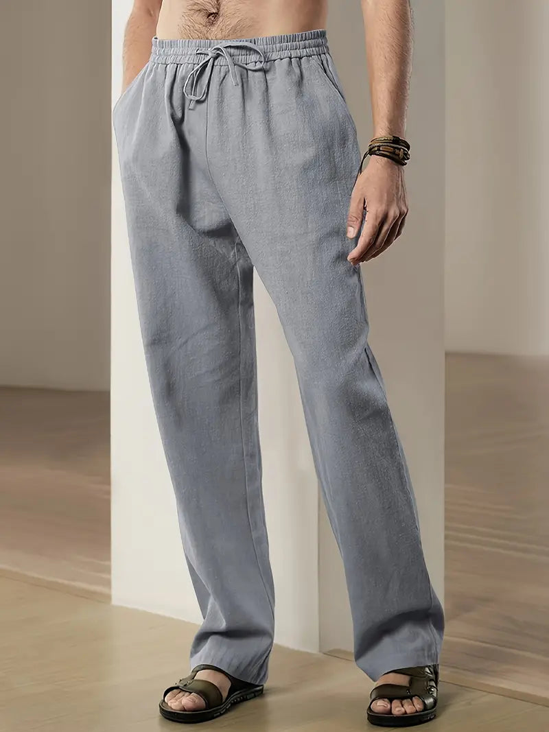 John - Pantalon en lin baggy pour hommes