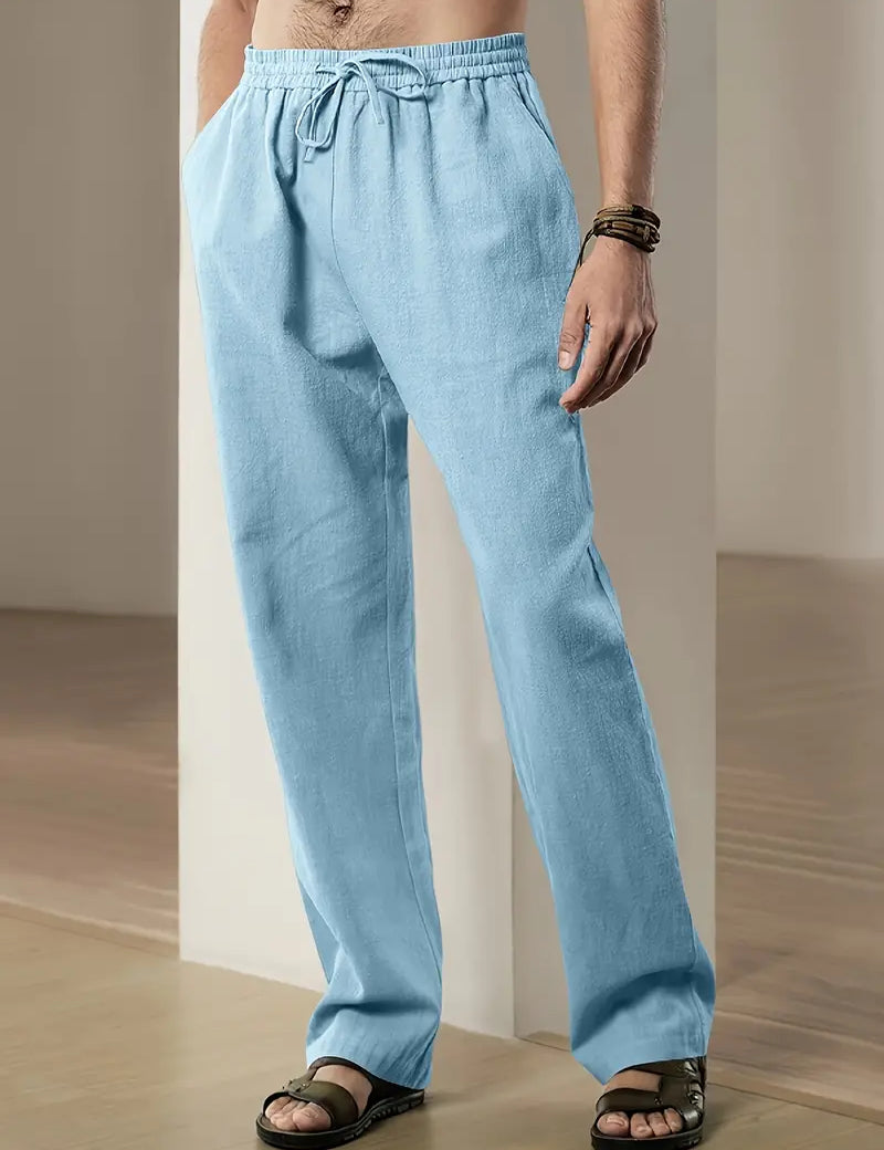 John - Pantalon en lin baggy pour hommes