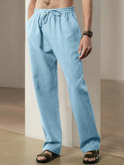 John - Pantalon en lin baggy pour hommes