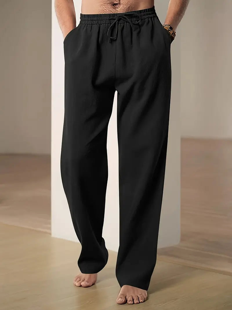 John - Pantalon en lin baggy pour hommes