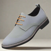 Efron - Chaussures en daim soignées pour hommes avec lacets