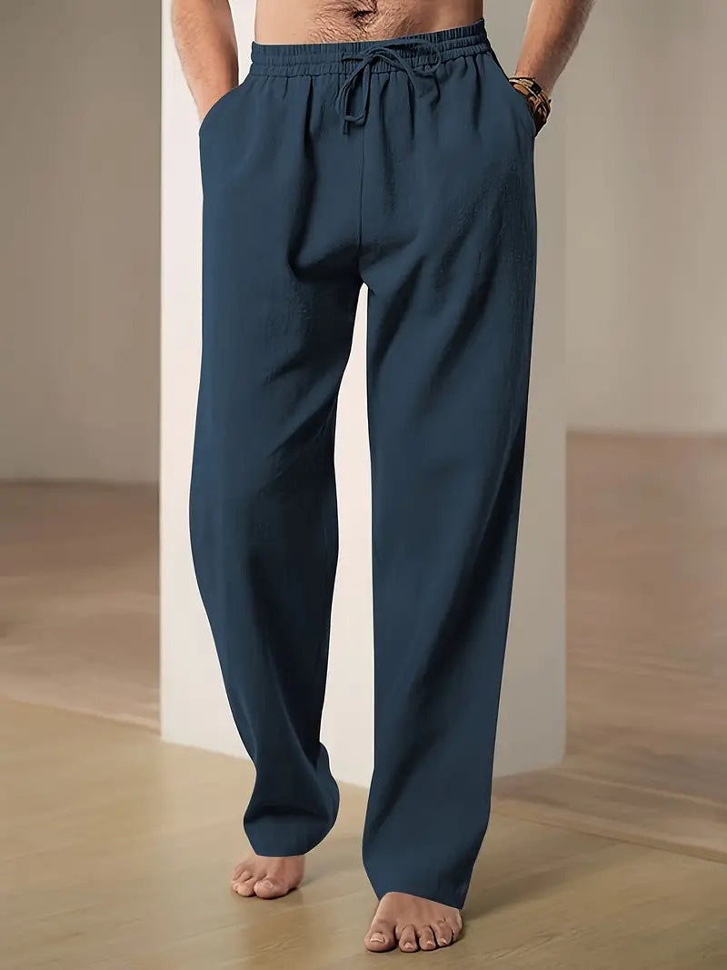 John - Pantalon en lin baggy pour hommes