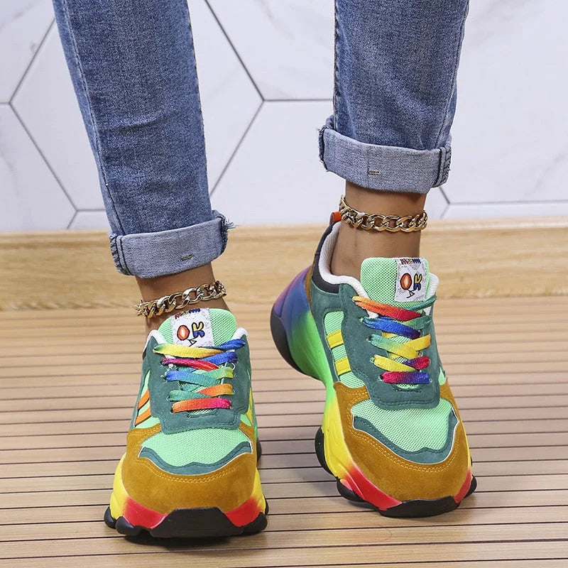 Ermina - Sneakers confort multicolores