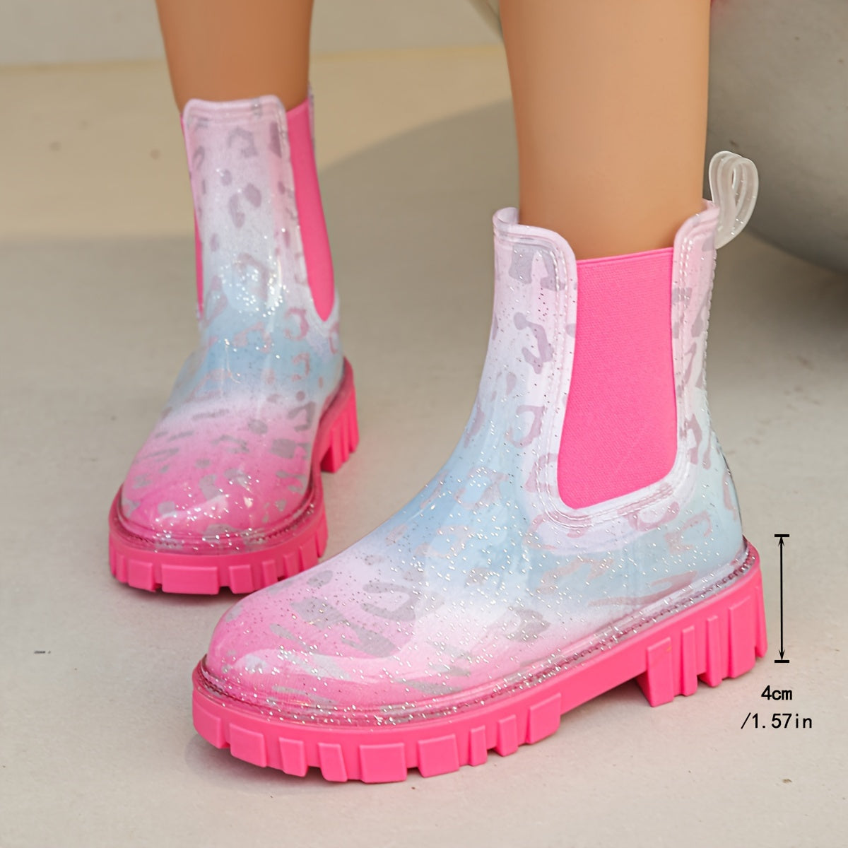 Florane - Bottes de Pluie pour Femmes : Élégantes, Imperméables, Moyennement Légères et Roses