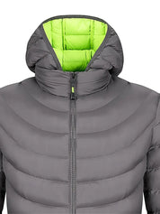 Wilbur - Veste matelassée pliable pour hommes avec col montant pour l'automne et l'hiver