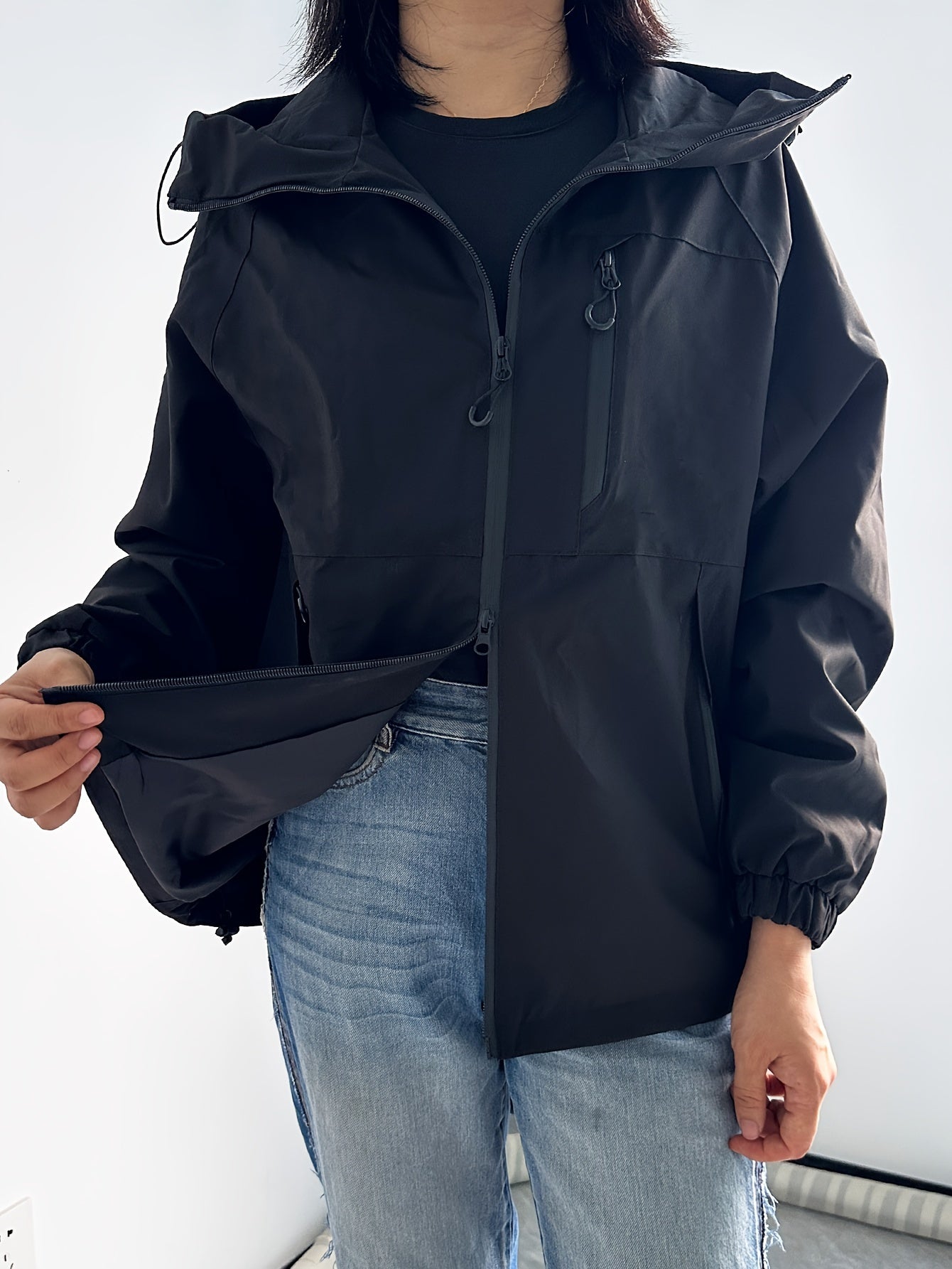 Amorette - Veste de pluie à capuche coupe-vent et imperméable pour femmes