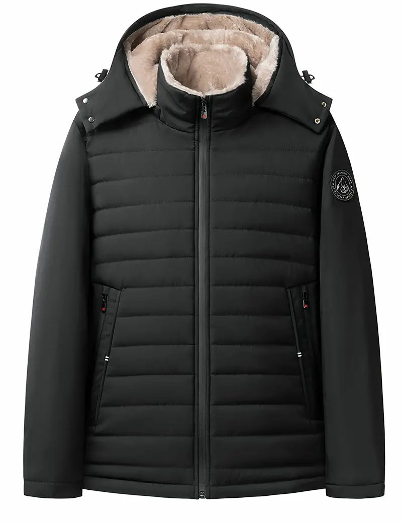 Travis - Manteau d'hiver stylé pour hommes - Veste rembourrée en polaire avec capuche