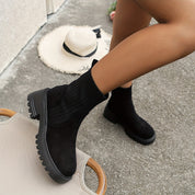 Naicely - Bottes Chelsea confortables et extensibles pour femmes