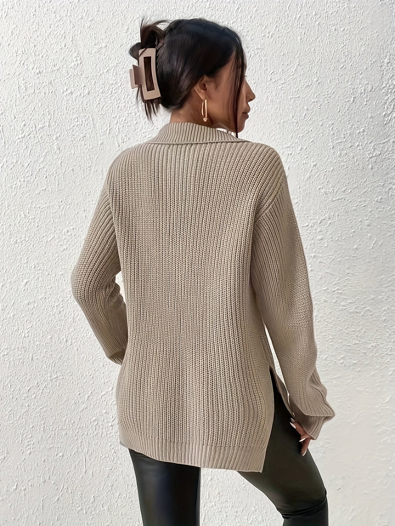 Mae - Pull décontracté zippé pour femmes