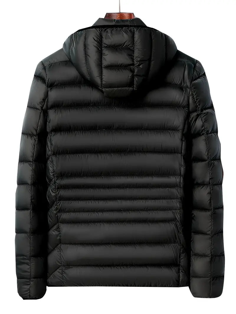 Harrison - Manteau d'hiver pour hommes - Puffer chaud avec capuche et col montant