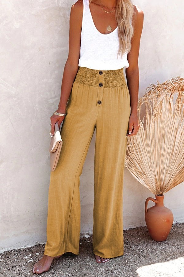 Silvia - Pantalon palazzo décontracté à taille haute