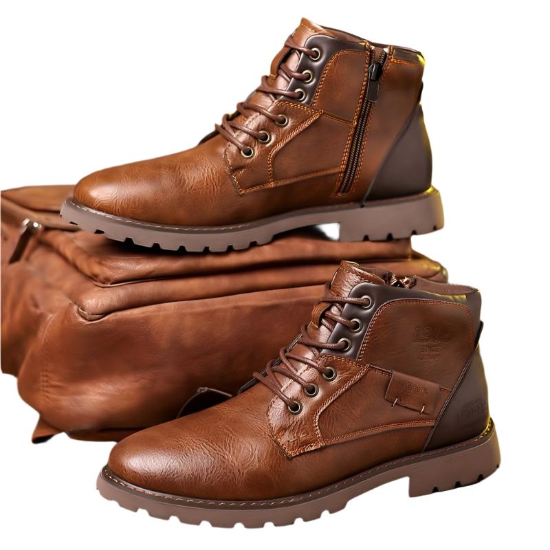 Theodore - Bottes classiques en cuir véritable pour hommes