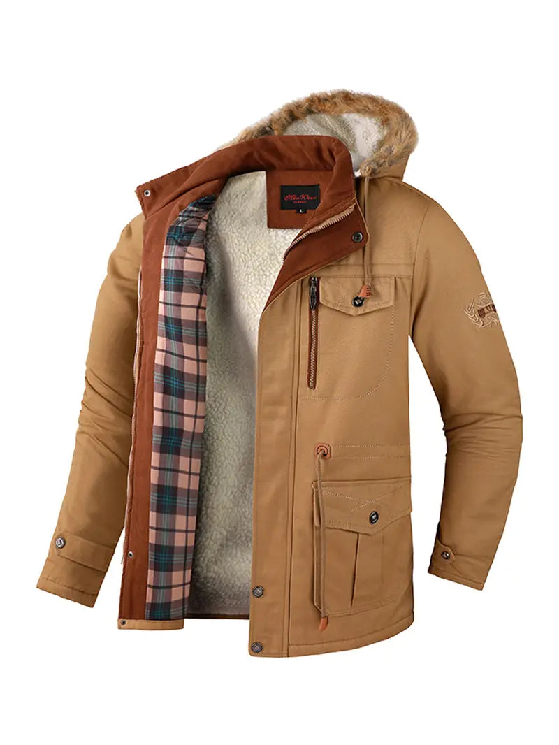 Pietro - Manteau d'hiver chaud en laine d'agneau pour hommes