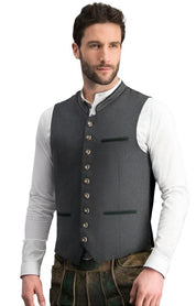 Theron - Gilet gris élégant et classique pour hommes