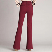 Adelina - Pantalon slim évasé taille haute