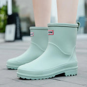 Clemira - Bottes de pluie mi-hautes imperméables et élégantes pour femmes