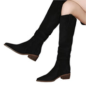 Salia - Bottes en daim vintage