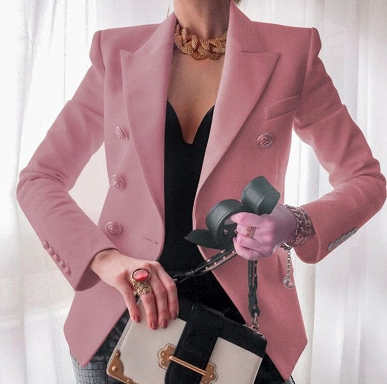 Donatella - Elégant blazer de créateur avec boutons dorés