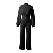 Georgia - Couleur pure Demi-col Jumpsuits