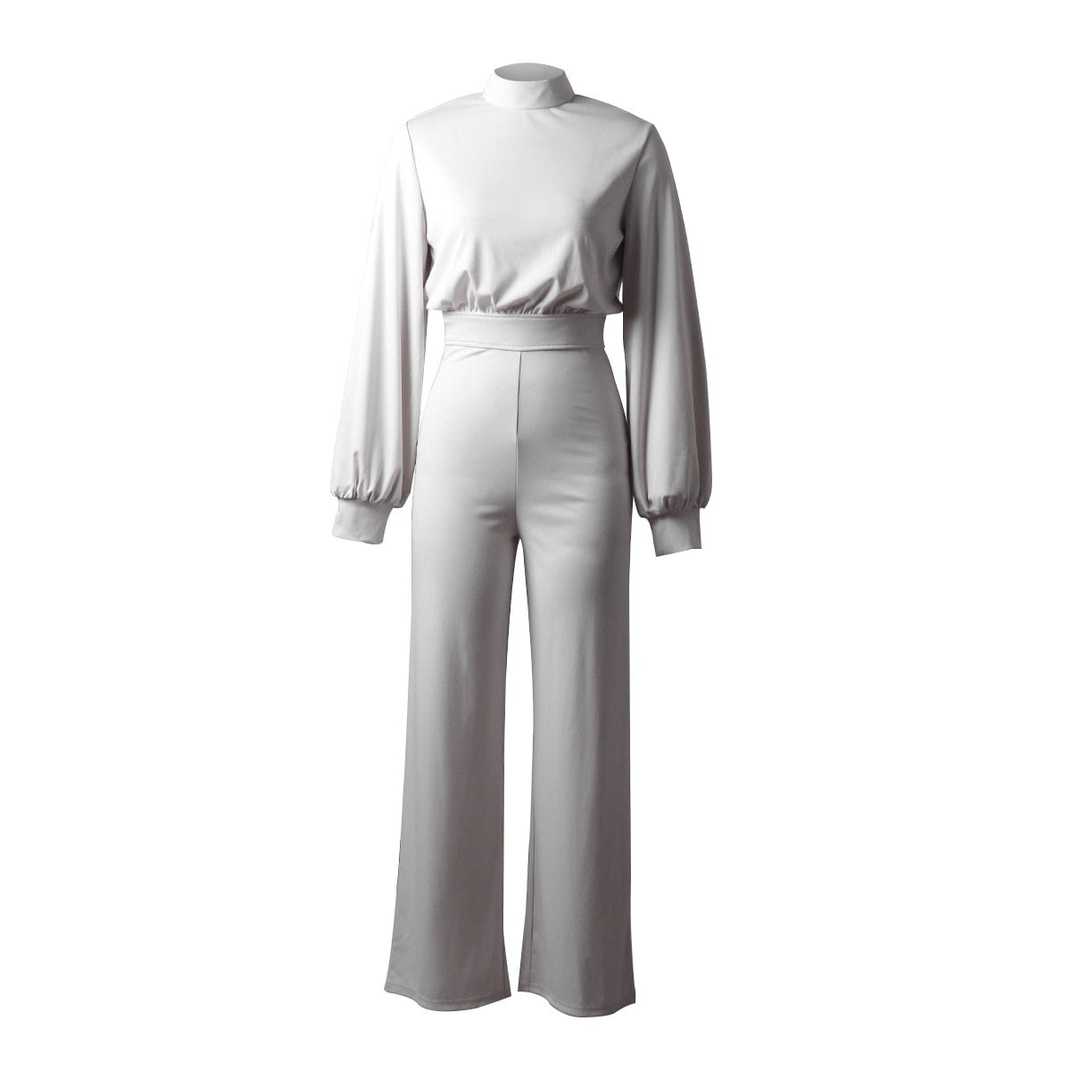 Georgia - Couleur pure Demi-col Jumpsuits