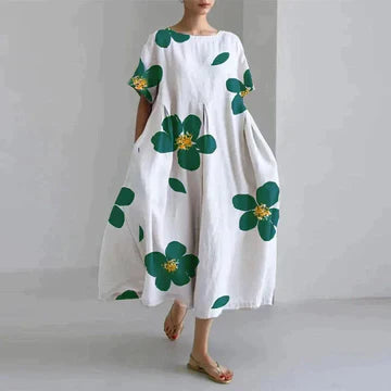 Gaia - Robe décontractée élégante à imprimé floral