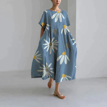 Gaia - Robe décontractée élégante à imprimé floral