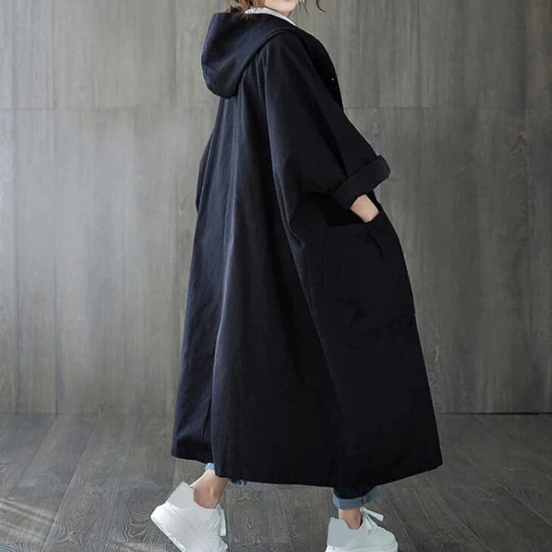 Sibilla - Trench oversized avec grandes poches latérales