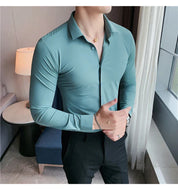 Einar - Chemise élastique sans couture pour homme