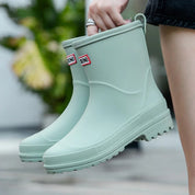 Clemira - Bottes de pluie mi-hautes imperméables et élégantes pour femmes